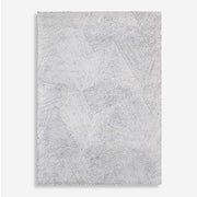 Uttermost Paonia Hand Tufted Ivory and Gray Wool Geometric Pattern Rug ~ 8' x 10'