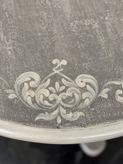 Casa Bonita Peruvian Hand-Painted Carved Wood Allegra Round Table