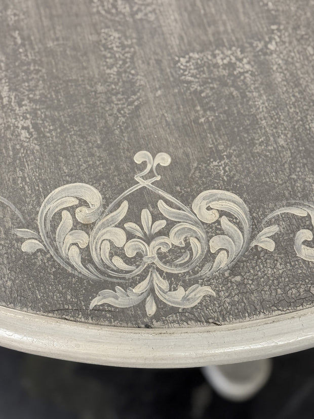 Casa Bonita Peruvian Hand-Painted Carved Wood Allegra Round Table