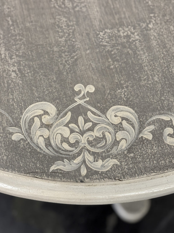 Casa Bonita Peruvian Hand-Painted Carved Wood Allegra Round Table