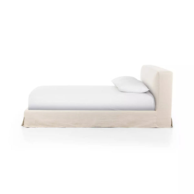 Four Hands Aidan Slipcover Bed-Brussels Natural