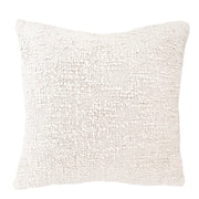 Anaya Home Cozy Cotton White Boucle Pillow 20x20 With Down Insert