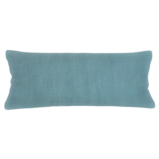 Anaya Home So Soft Linen Turquoise Lumbar Pillow 14x40 With Down Insert