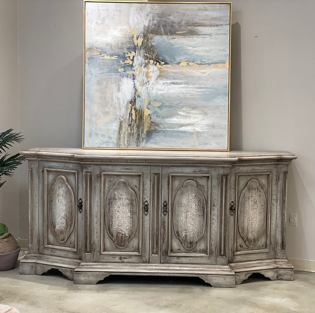 Casa Bonita Peruvian Hand-Painted Carved Wood Bellasera Buffet