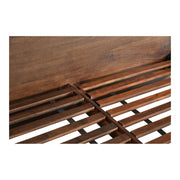 Moe's Home Collection Everett Dark Brown Mango Wood Queen Size Bed