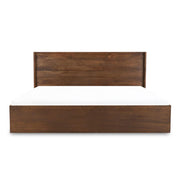 Moe's Home Collection Everett Dark Brown Mango Wood Queen Size Bed