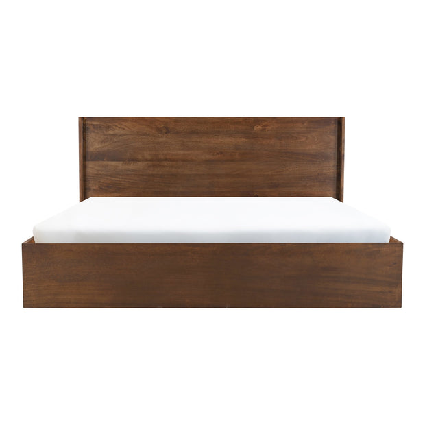 Moe's Home Collection Everett Dark Brown Mango Wood King Size Bed
