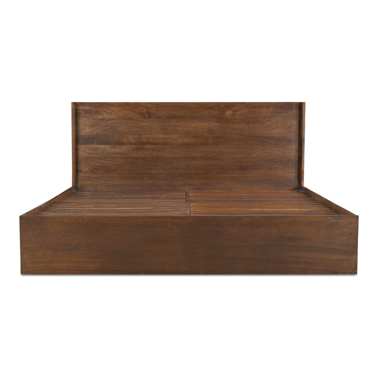 Moe's Home Collection Everett Dark Brown Mango Wood King Size Bed
