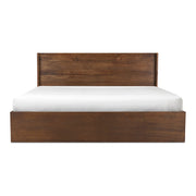 Moe's Home Collection Everett Dark Brown Mango Wood King Size Bed