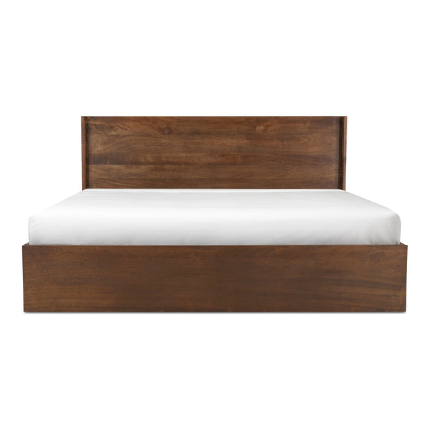 Moe's Home Collection Everett Dark Brown Mango Wood King Size Bed