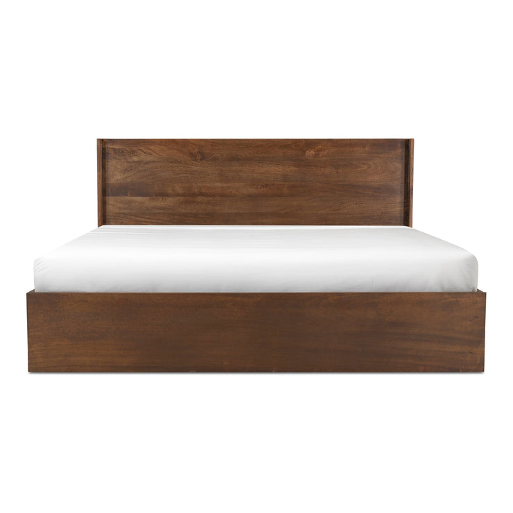 Moe's Home Collection Everett Dark Brown Mango Wood King Size Bed