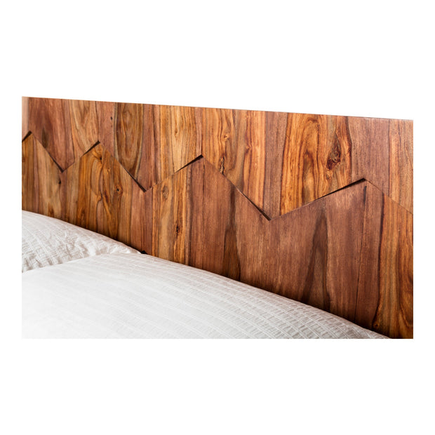 Moe's Home Collection O2 Dark Brown Sheesham Wood King Size Bed