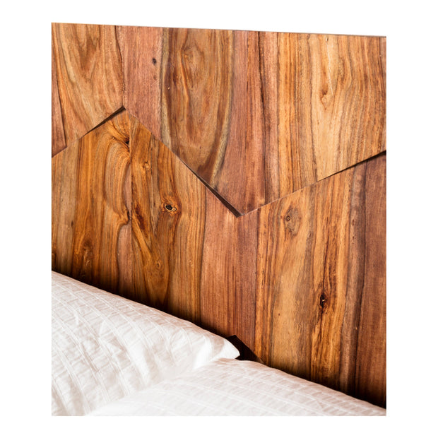 Moe's Home Collection O2 Dark Brown Sheesham Wood King Size Bed