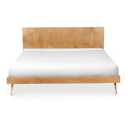Moe's Home Collection O2 Natural Sheesham Wood Queen Size Bed