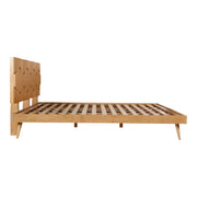Moe's Home Collection O2 Natural Sheesham Wood Queen Size Bed