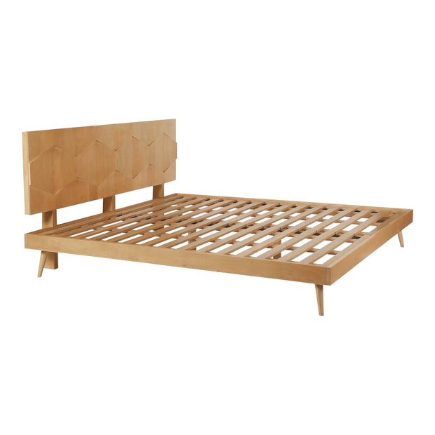 Moe's Home Collection O2 Natural Sheesham Wood King Size Bed