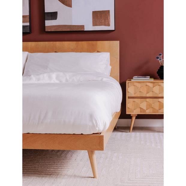 Moe's Home Collection O2 Natural Sheesham Wood King Size Bed