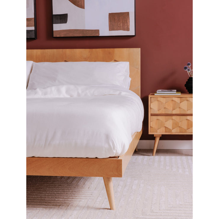 Moe's Home Collection O2 Natural Sheesham Wood King Size Bed