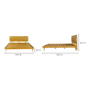 Moe's Home Collection O2 Natural Sheesham Wood King Size Bed