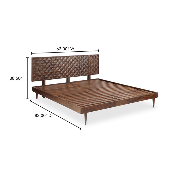 Moe's Home Collection Pablo Brown Queen Bed
