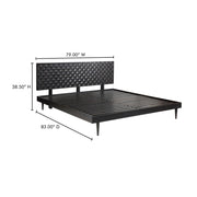 Moe's Home Collection Pablo Black King Bed