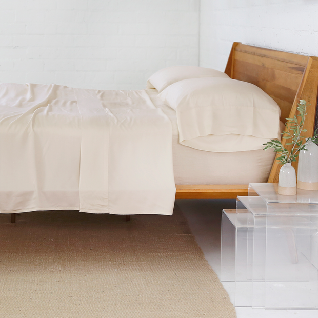 Pom Pom at Home Bamboo Sateen Sand Sheet Set ~ Available in Twin, Queen and King Sizes