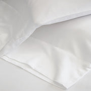 Pom Pom at Home White Cotton Sateen Sheet Set ~ Available in Twin, Queen and King Sizes
