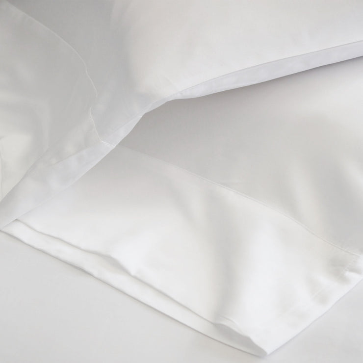 Pom Pom at Home White Cotton Sateen Sheet Set ~ Available in Twin, Queen and King Sizes