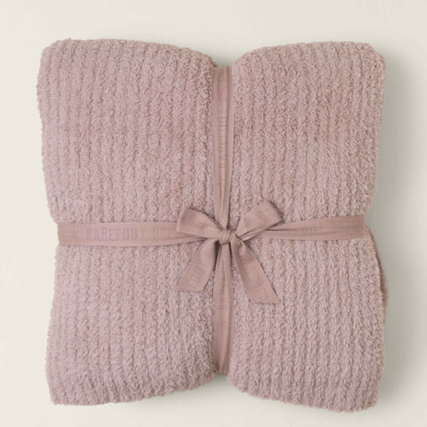Barefoot Dreams CozyChic Feather Ribbed Bed Blanket Available in Queen and King Sizes