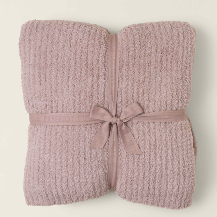Barefoot Dreams CozyChic Feather Ribbed Bed Blanket Available in Queen and King Sizes