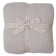 Barefoot Dreams CozyChic Stone Waffle King Bed Blanket