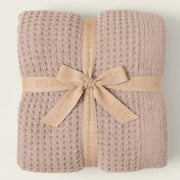 Barefoot Dreams CozyChic Willow Waffle Throw Blanket
