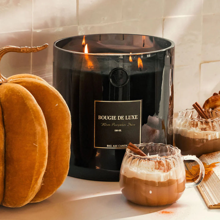 Big Ass Luxuries Warm Pumpkin Spice Baby Big Ass Candle ~ 150 oz. 300-500 Hours Burn Time