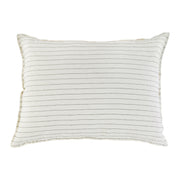 Pom Pom at Home Blake Cream & Grey Striped Linen Duvet Cover and Shams ~ Available in Queen and King Sizes