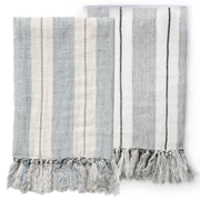 Pom Pom at Home Laguna Linen Striped Blanket ~ Available in 2 Colors
