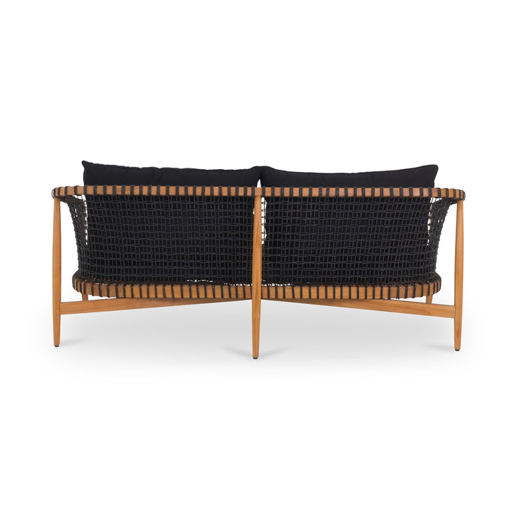 Moe's Home Collection Kuna  Black Outdoor Sofa