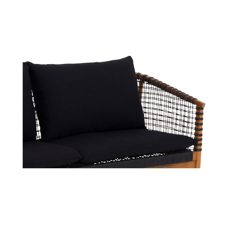 Moe's Home Collection Kuna  Black Outdoor Sofa
