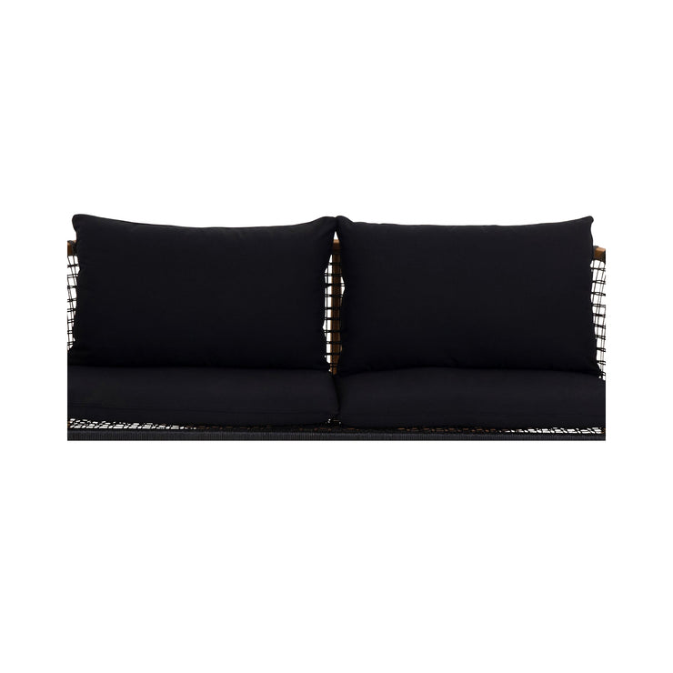 Moe's Home Collection Kuna  Black Outdoor Sofa