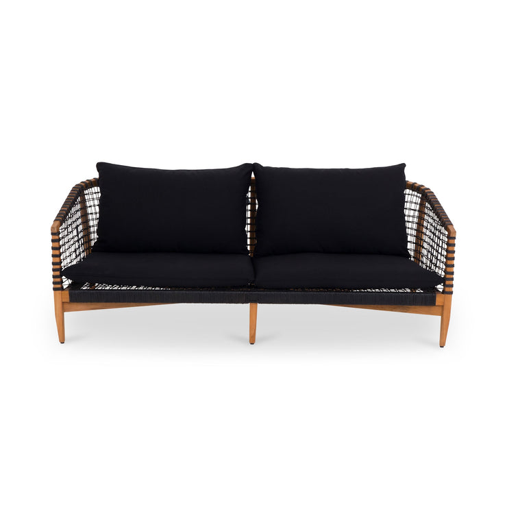 Moe's Home Collection Kuna  Black Outdoor Sofa
