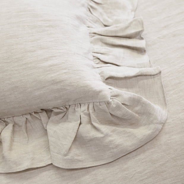 Pom Pom at Home Charlie Flax Linen Ruffled Duvet Cover and Pillow Shams ~ Available in Twin, Queen and King Sizes