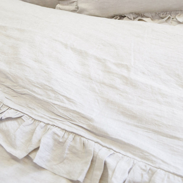 Pom Pom at Home Charlie Flax Linen Ruffled Duvet Cover and Pillow Shams ~ Available in Twin, Queen and King Sizes