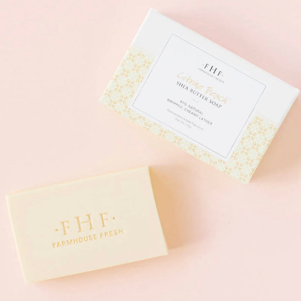 Farmhouse Fresh Citrine Beach Shea Butter Soap Bar 6 oz. ~ HOLIDAY SALE  ~ Limited Quantity