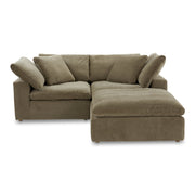 Moe's Home Collection Clay Nook Modular Sectional ~ Desert Sage Green Performance Fabric
