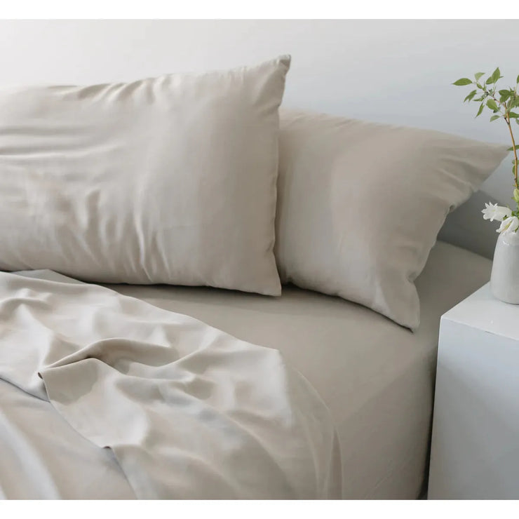 Cozy Earth Driftwood Bamboo Sheet Set Available in Queen and King Sizes