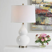 Casa Bella Living Pristine White Elegant Ceramic Table Lamp ~ LAST CHANCE SALE ~ LIMITED QUANTITY