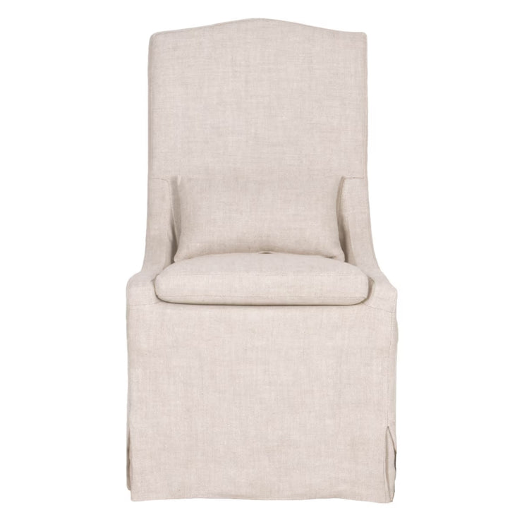 Essentials For Living Colette Slipcover Dining Chair~ Performance Bisque French Linen