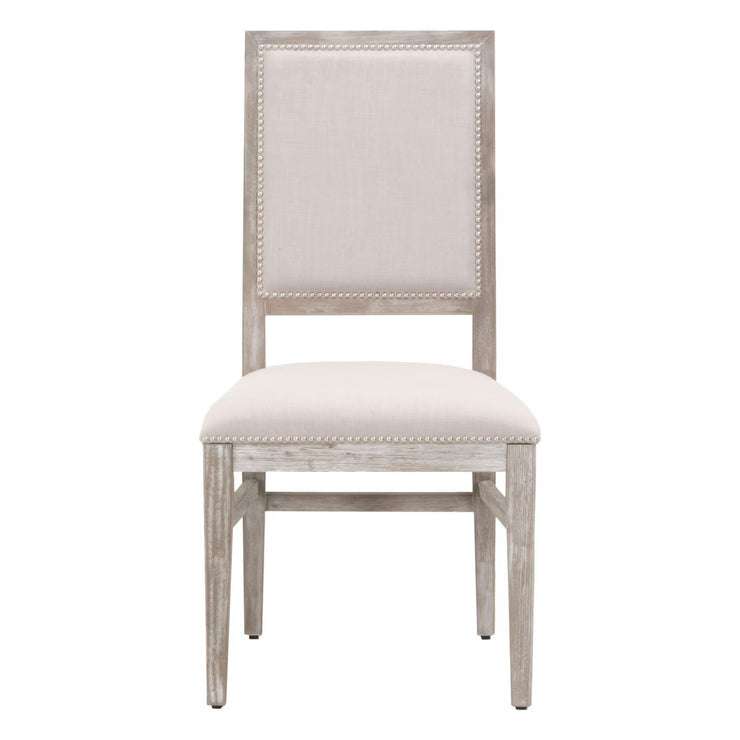 Essentials For Living Dexter Dining Chair ~ Stone Linen With Natural Gray Frame