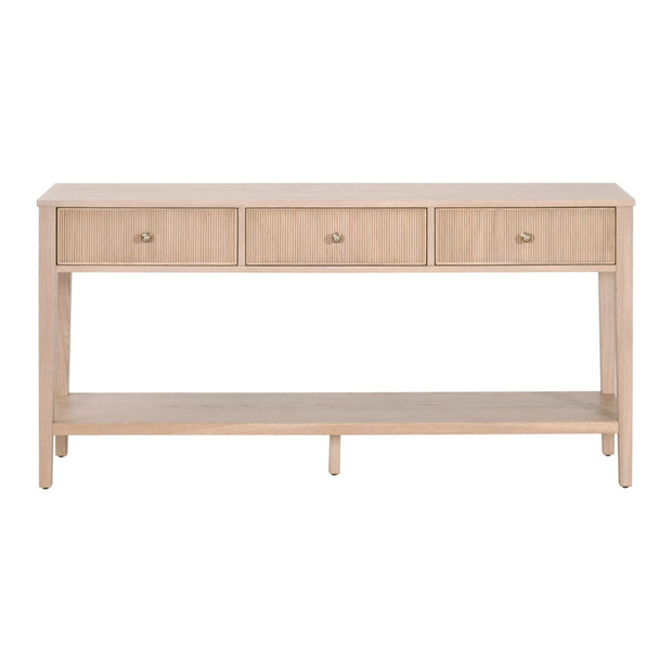 Essentials For Living Highland 3-Drawer Console Table ~ Natural Oak