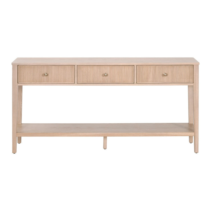 Essentials For Living Highland 3-Drawer Console Table ~ Natural Oak