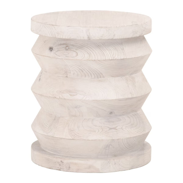 Essentials For Living Pier Accent Table~ White Wash Pine